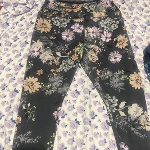 Womens streach floral leggins